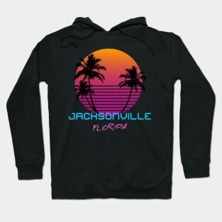 Jacksonville Florida Retro 80's Hoodie